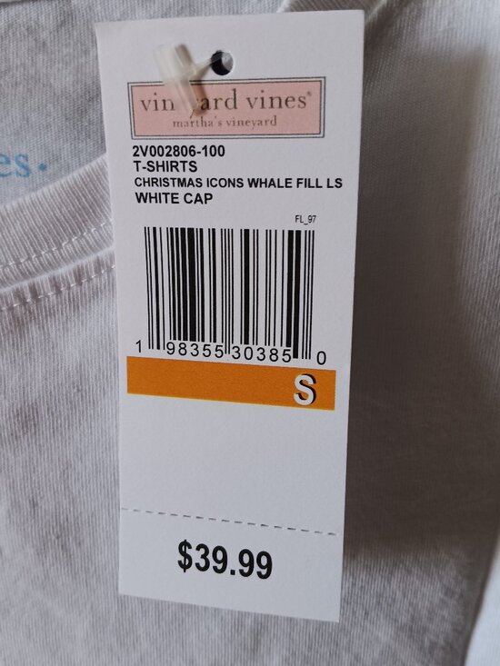 (BOUTIQUE) New Vineyard Vines Christmas Shirt, size S - Picture 6 of 6